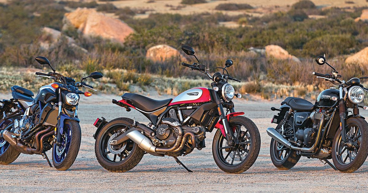 Ducati Scrambler Vs Triumph Street Twin Vs Yamaha FZ 07 COMPARISON TEST