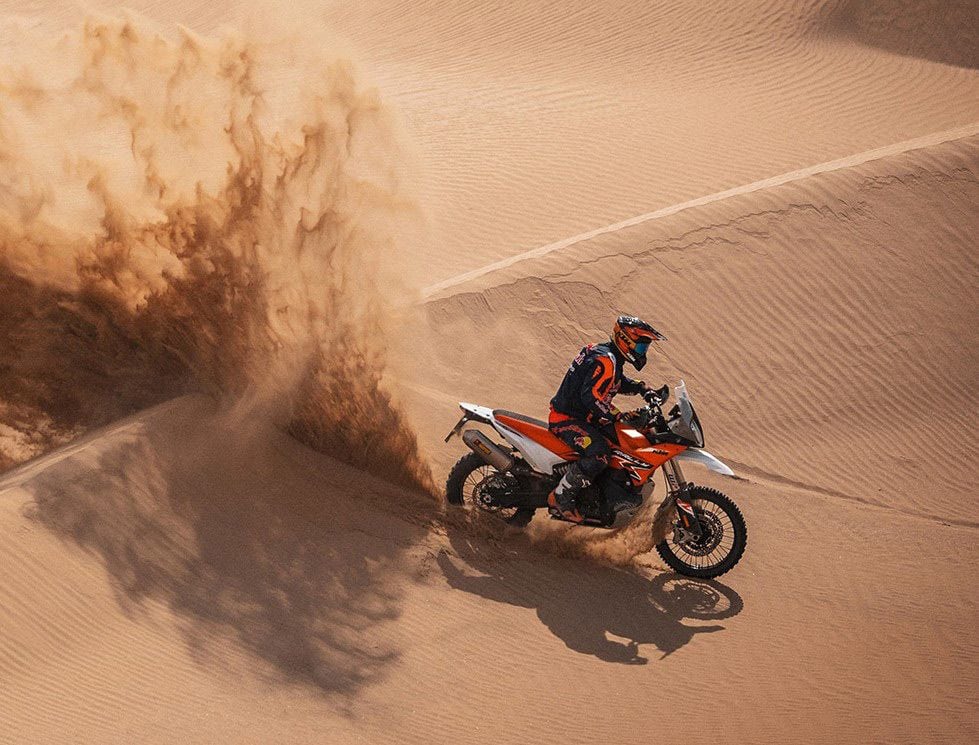 If you can find one, the KTM 890 Adventure R Rally has a US MSRP of $21,499.