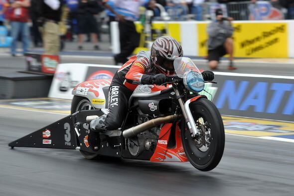 Factory H-D Riders Face Off in First Round of NHRA Competition in ...