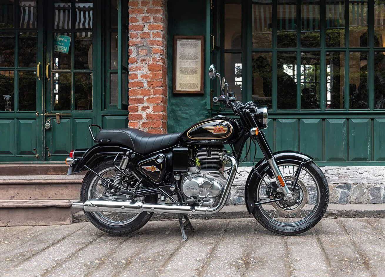 The 2024 Bullet 350 in Standard Black, retails for $4,499.