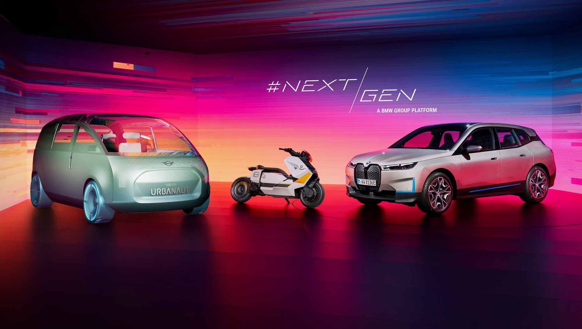 The Definition CE 04 was the only two-wheeled BMW in the #NEXTgen 2020 presentation.