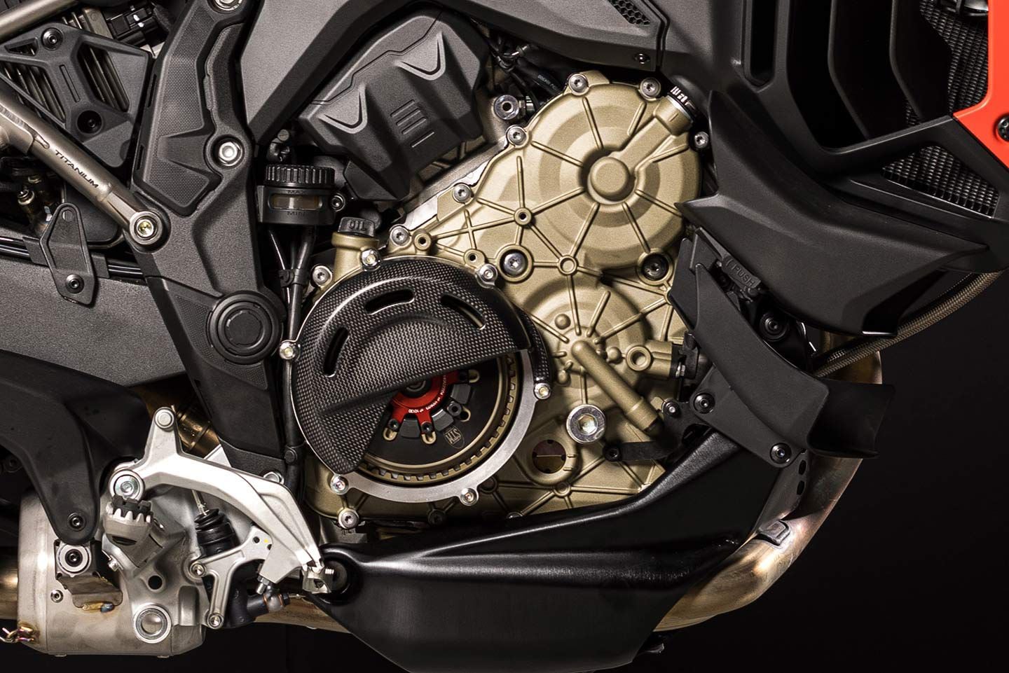 A Desmosedici Stradale V-4 powers the Multistrada V4 RS, replacing the standard Granturismo.