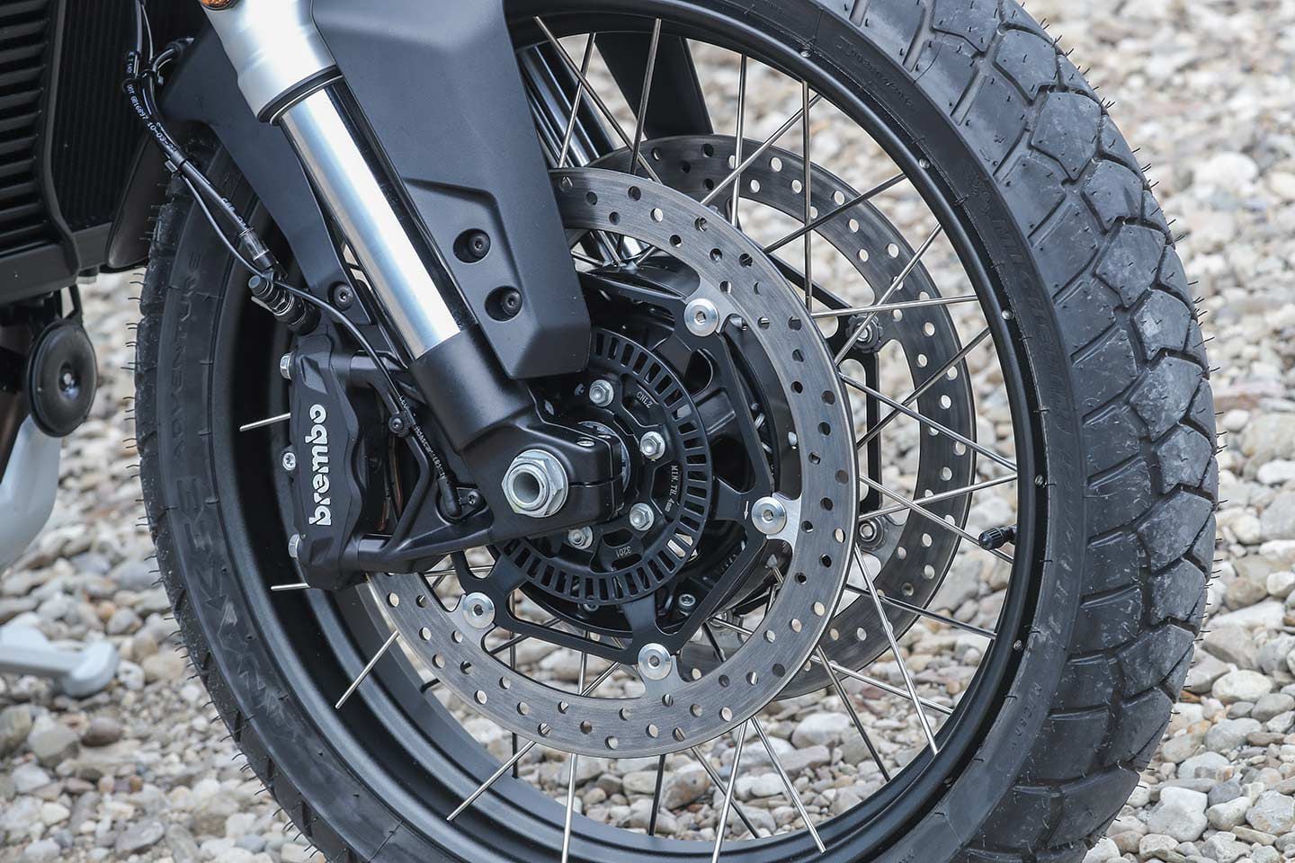 Braking duties are handled by Brembo.