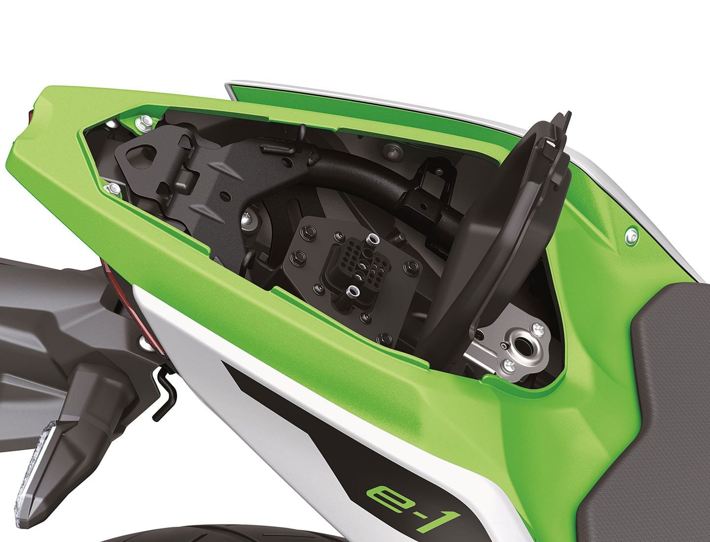 The underseat adapter for charging the Ninja e-1 and Z e-1, assuming you want to leave the batteries in place.