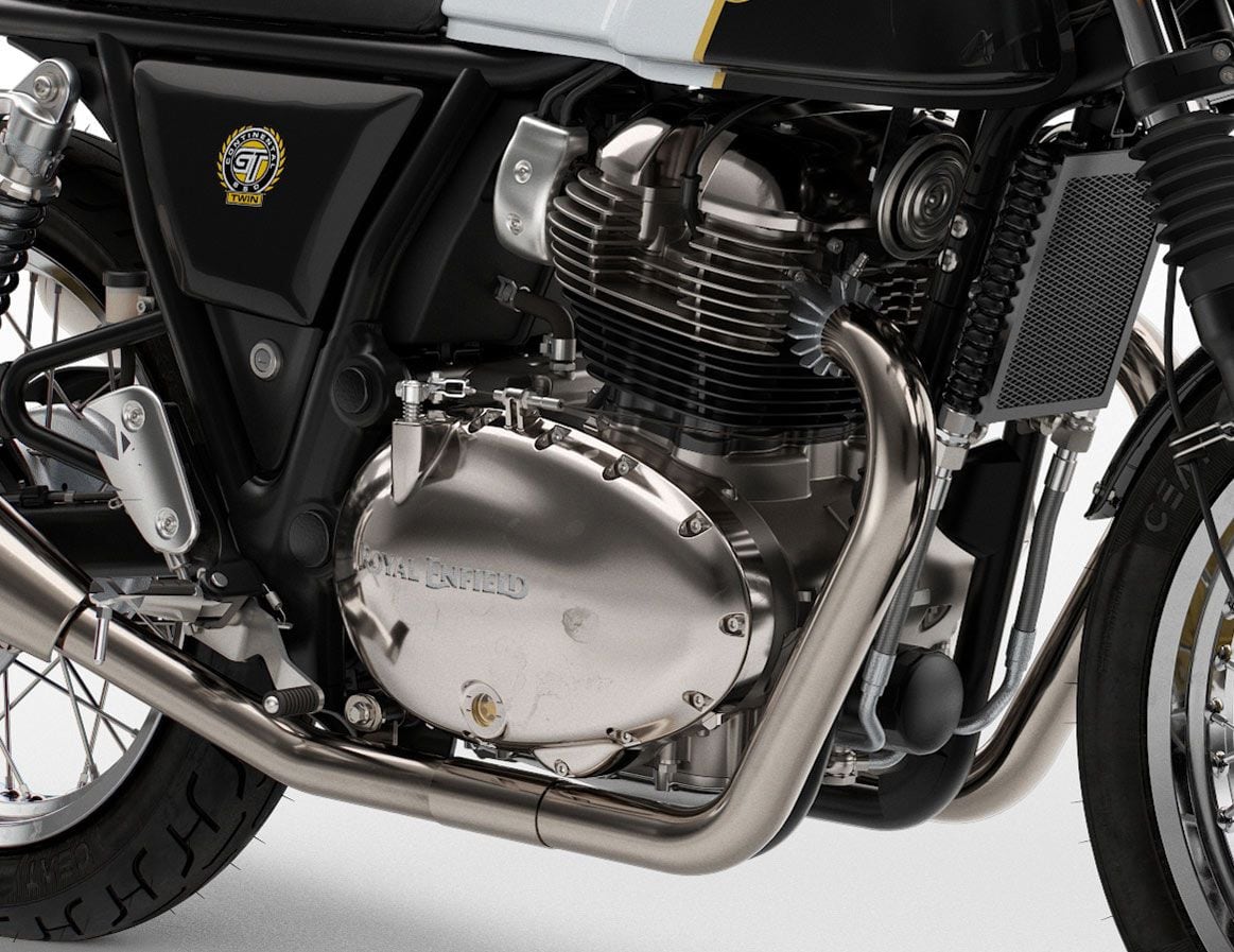 Royal enfield gt650 motor closeup