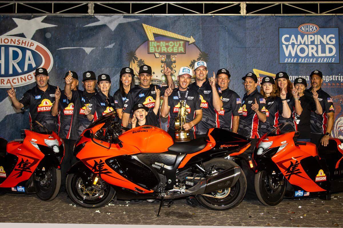 Vance & Hines/Mission Suzuki Storm to Pro Stock Motorcycle World Championship