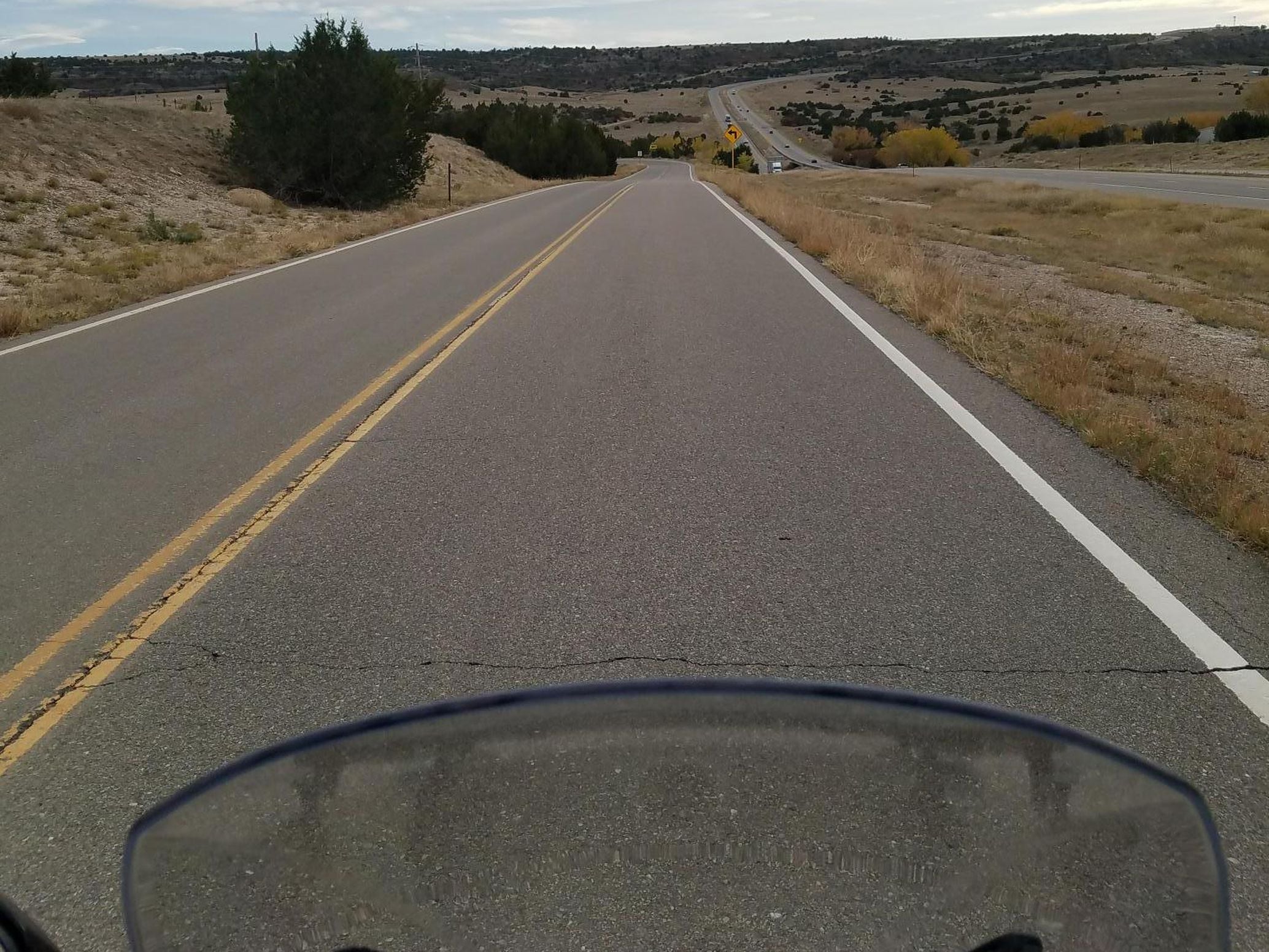 Checking your mirrors before a hairpin turn