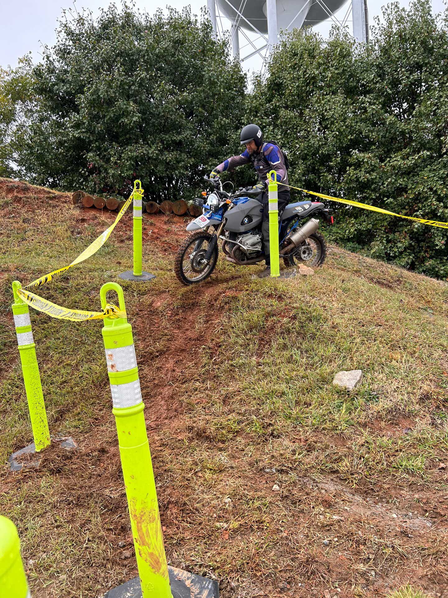 All BMW owners are eligible to compete on a GS of any engine capacity, excluding models older than the R 1100 GS. The current R 1250 GS was the most common model, but this competitor’s BMW HP2 Enduro stole the show.