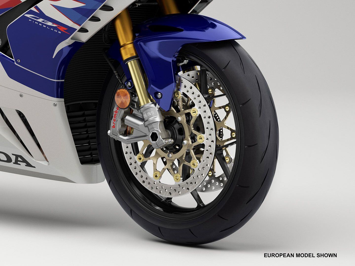 Honda gives the people what they want with top-shelf components from Brembo and Öhlins.