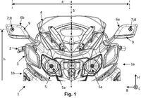 Desenho de patente do sistema de cmera montada no espelho BMW