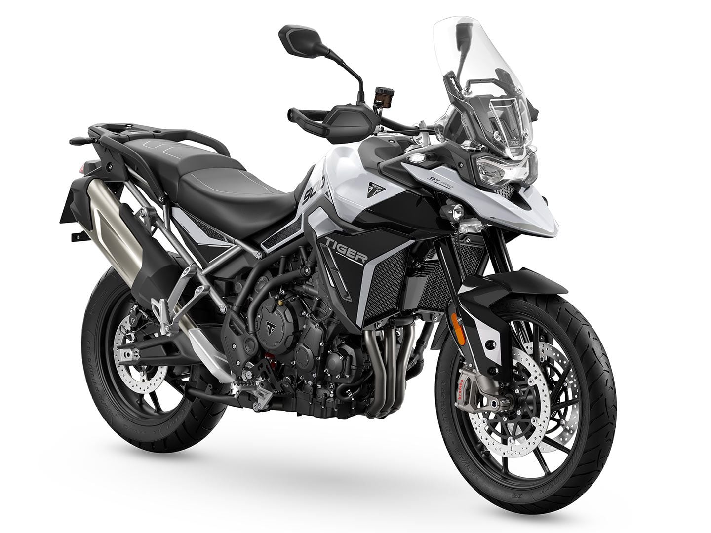 The Tiger 900 GT Pro ups the touring chops with electronically adjustable rear suspension.