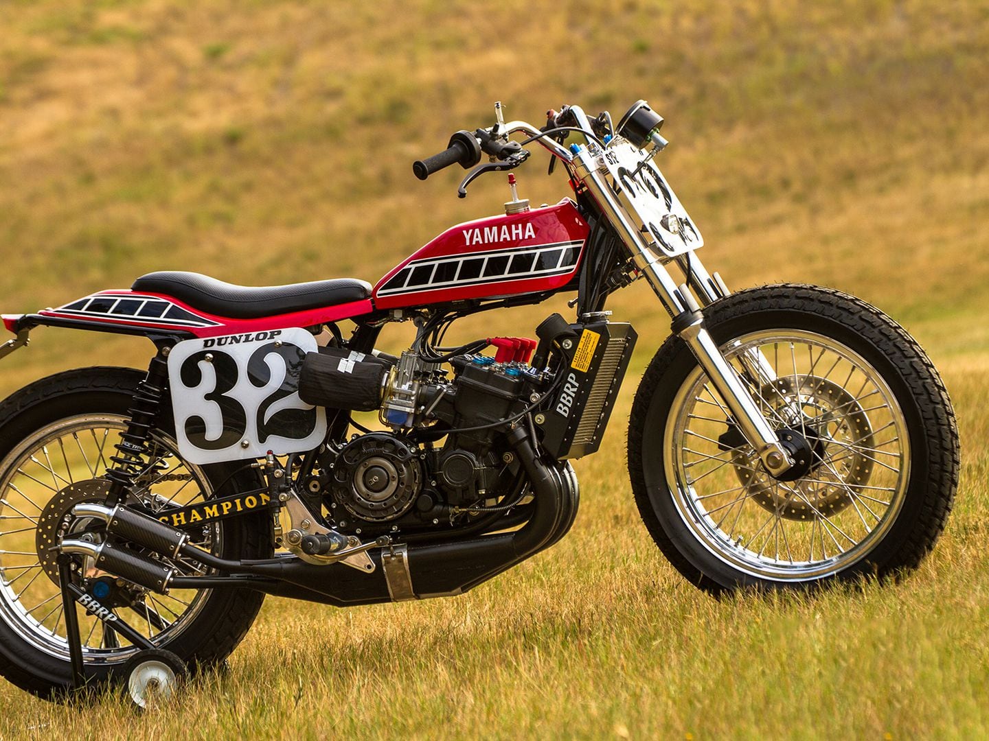 This scary TZ750 flat track racer is also street legal