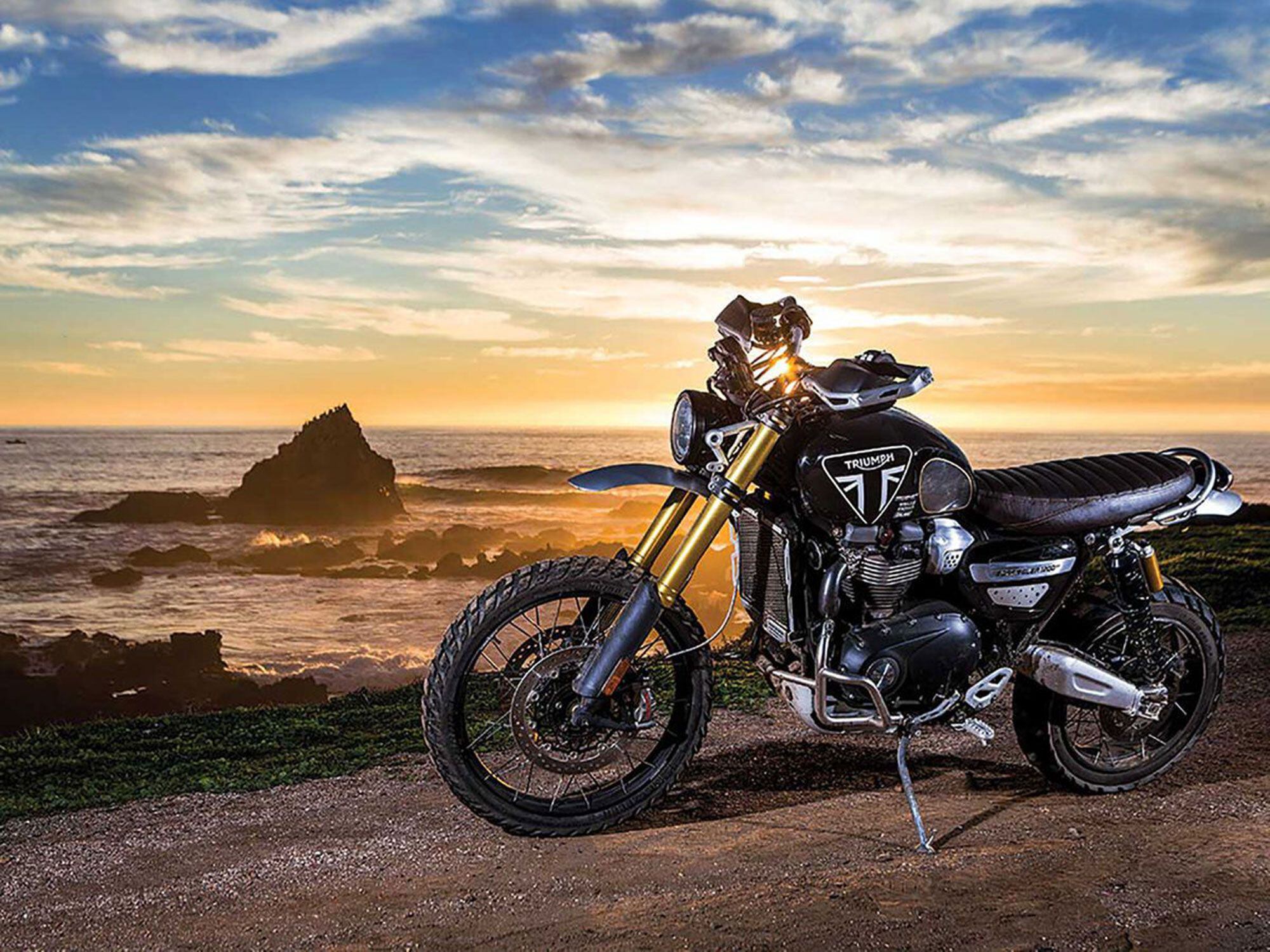 Ernie Vigil’s modified Scrambler 1200 XE desert racer may provide inspiration for the new 900cc model’s styling.