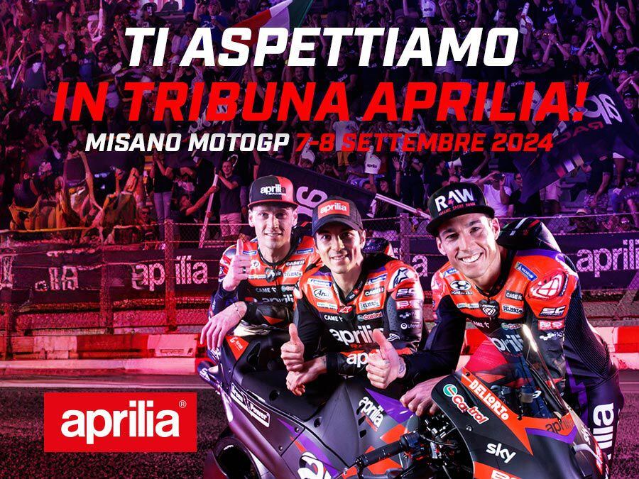 Siège au premier rang avec Aprilia à la manche MotoGP de Misano