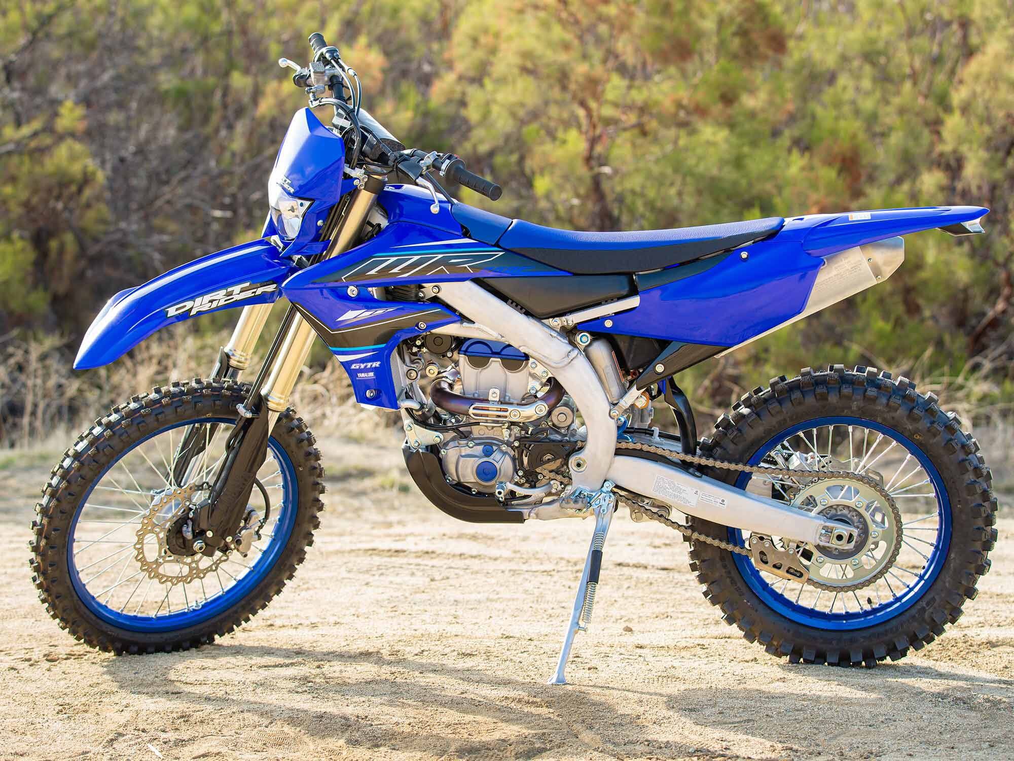 Being that it’s an enduro bike, we would like to see the WR250F come with hand guards in stock trim.