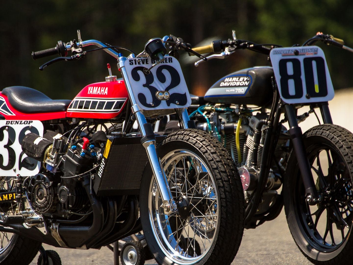 This scary TZ750 flat track racer is also street legal