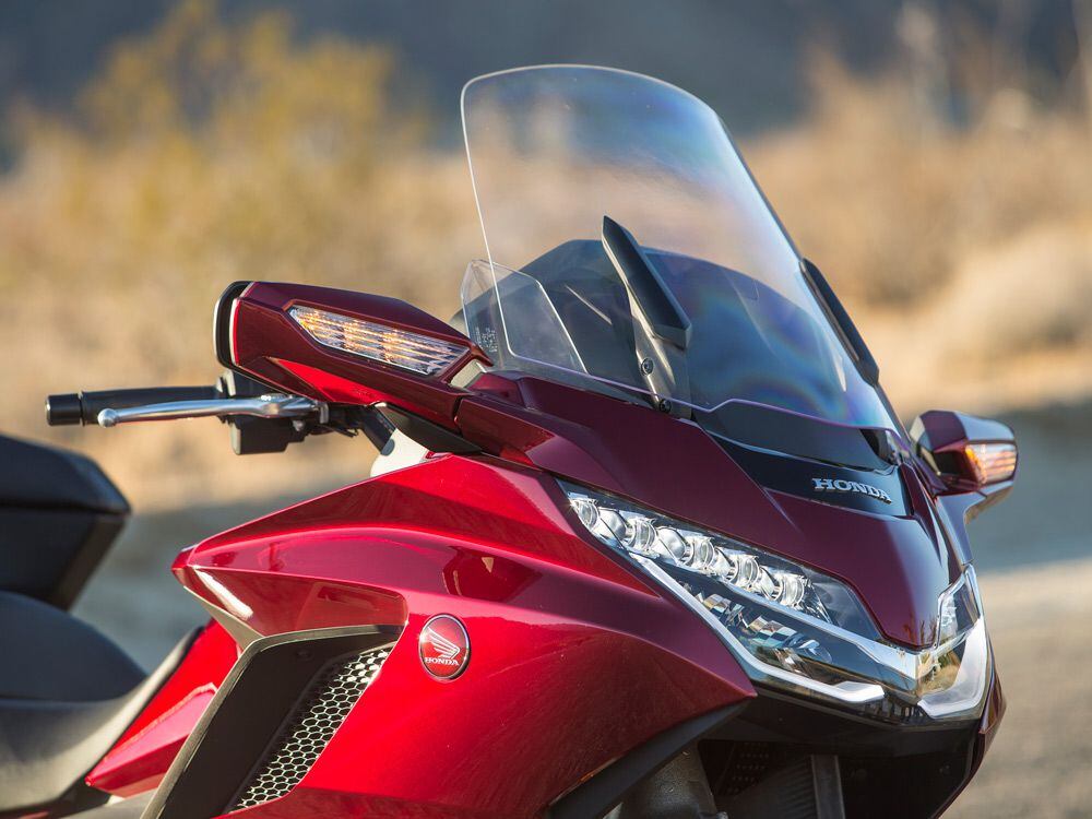 In 2018 the Honda Gold Wing received an electronically adjustable windscreen.