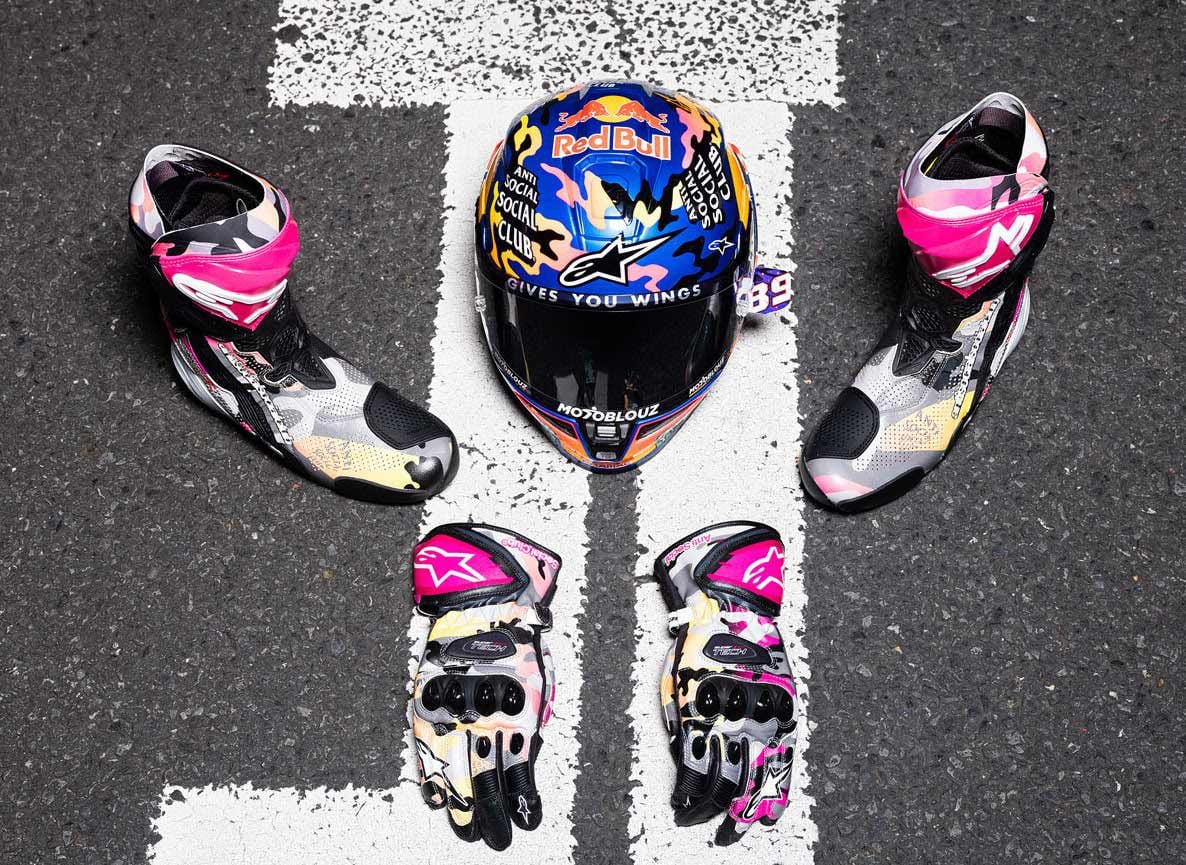 Jorge Martín’s Alpinestars x Anti Social Social Club gear worn during the Japanese GP.