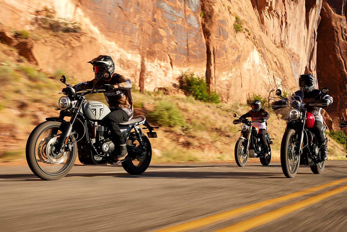 Triumphs Scrambler 1200 X and Scrambler XE are more clearly differentiated than before.