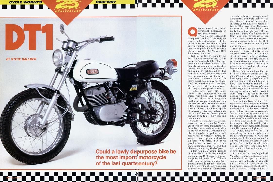 Yamaha’s DT-1 was a first step to good-handling Japanese motorcycles. <i>Cycle World</i>