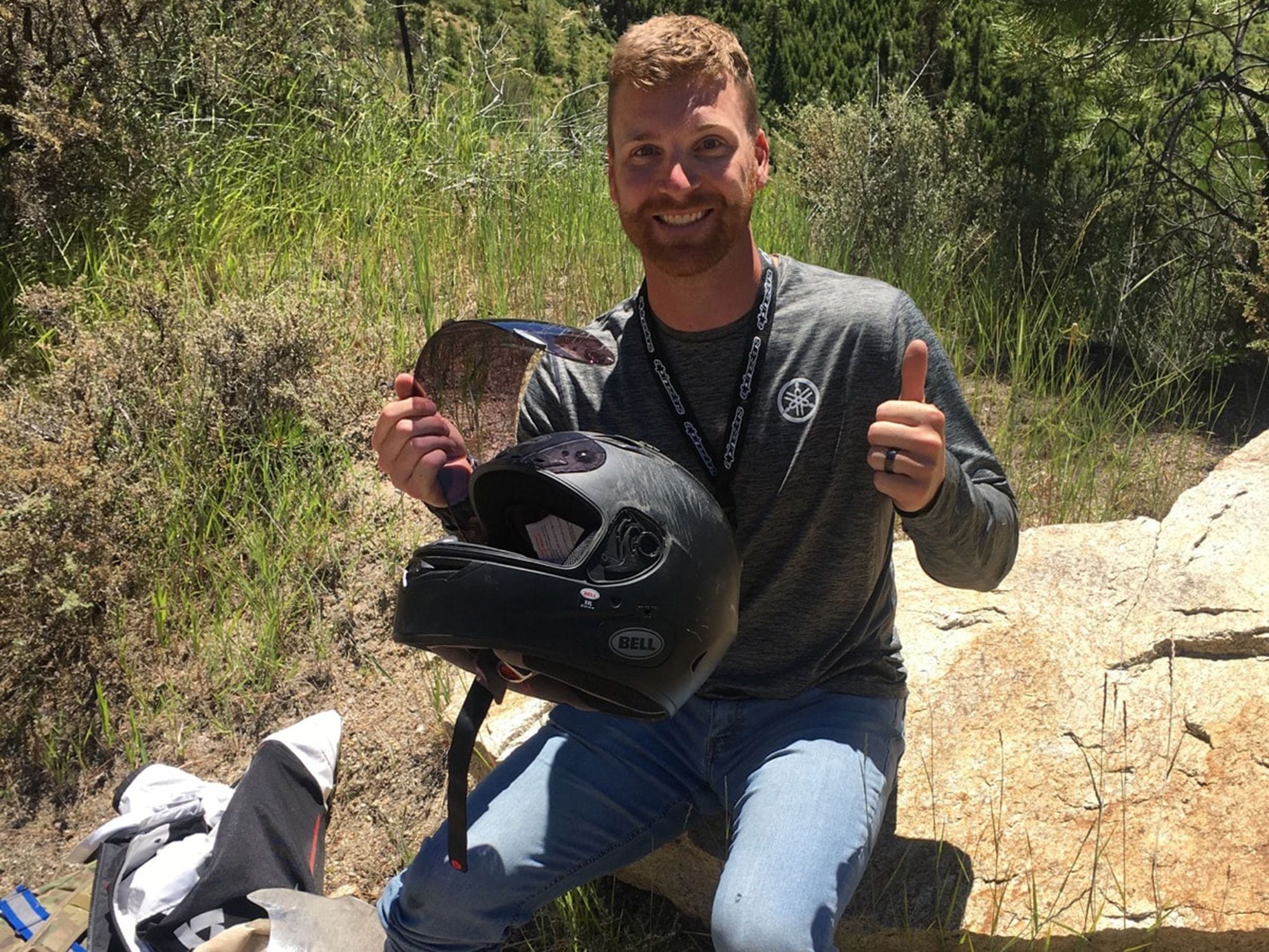 Hatfield coming to terms with his mediocrity after crashing his very first motorcycle, a week after graduating his basic rider’s course.