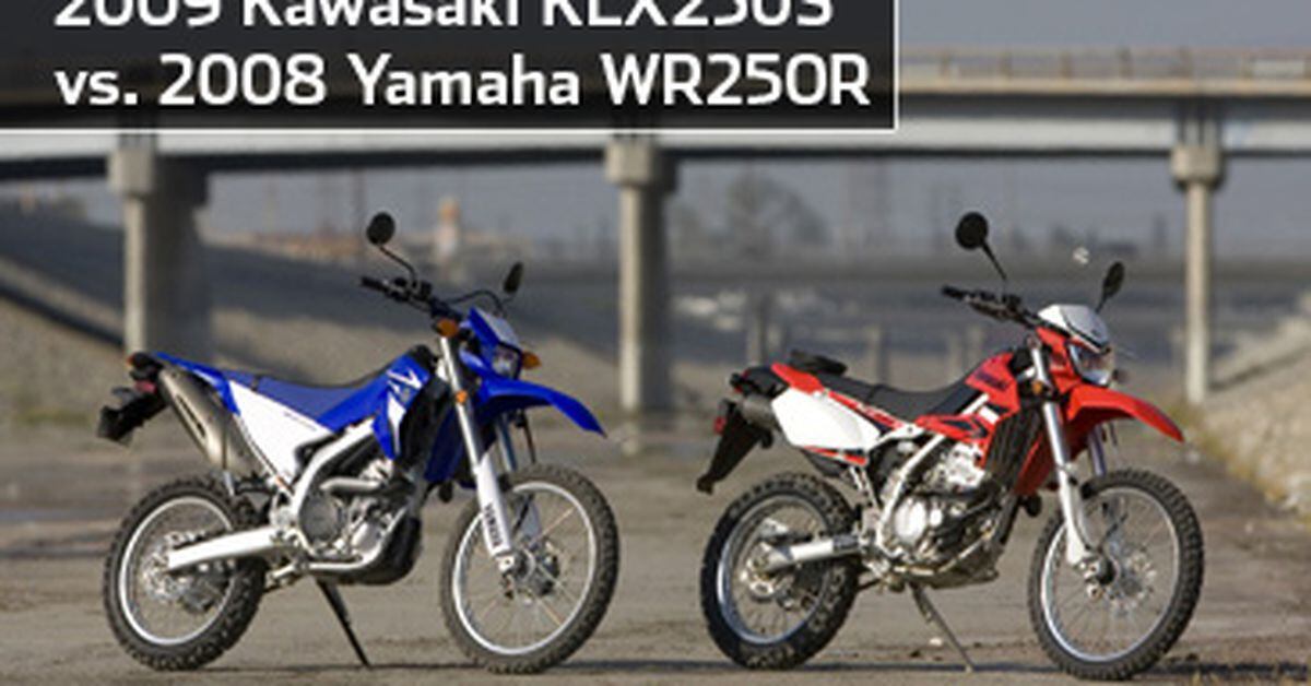 2009-kawasaki-klx250s-vs-2008-yamaha-wr250r-comparison-test-review