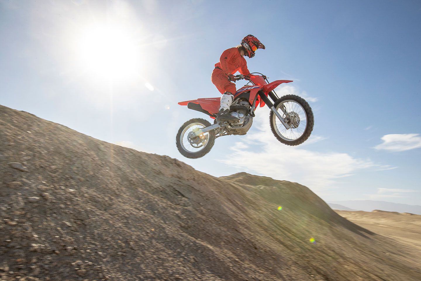 Although the CRF250F is categorized as a “trail bike” it certainly knows how to moto when given the opportunity.