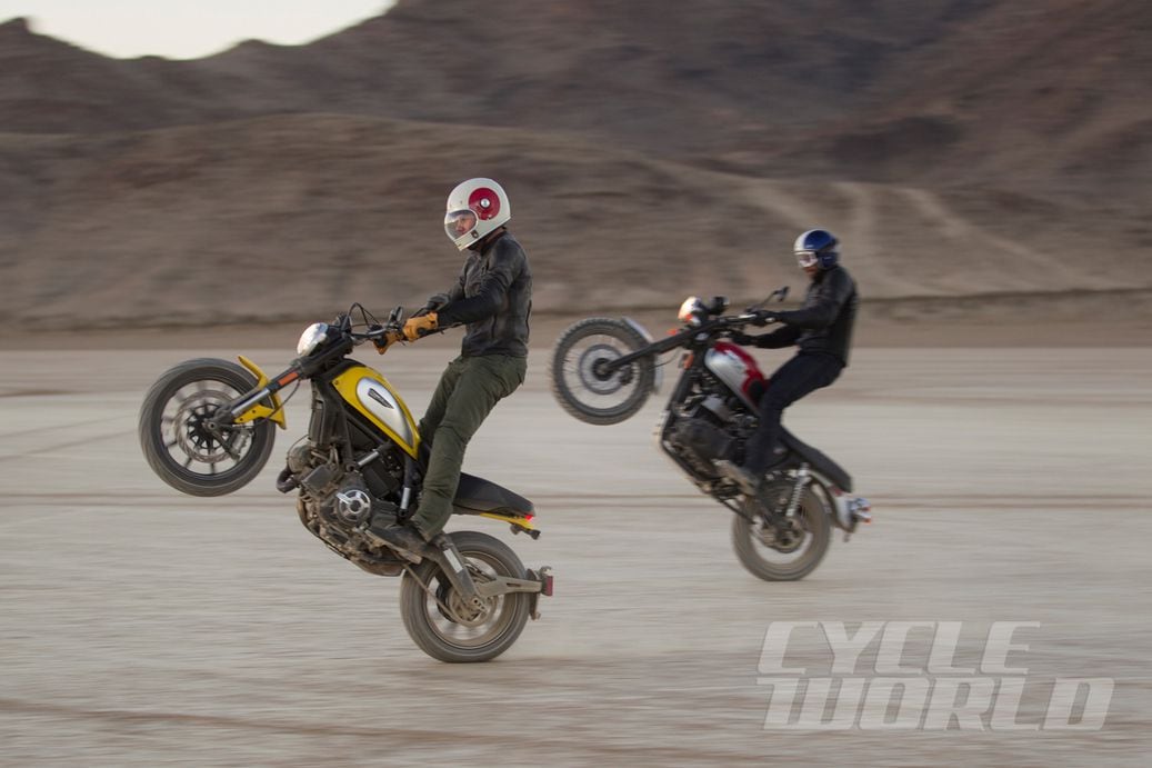 Ducati deals scrambler wheelie