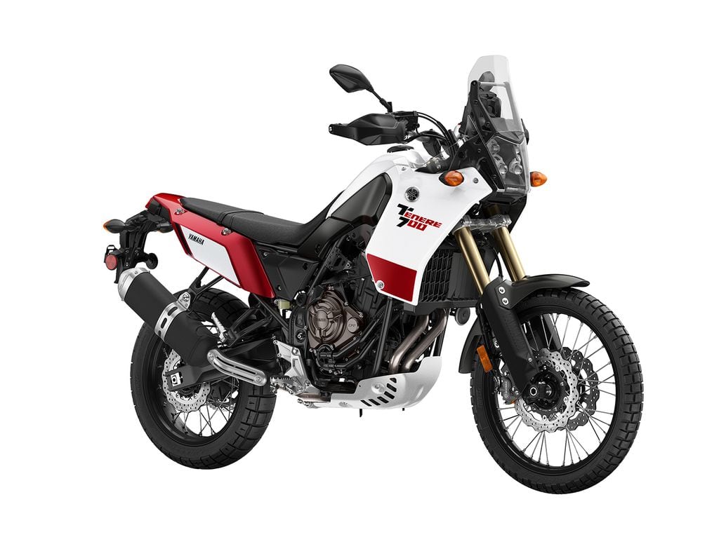 The Yamaha Ténéré will be hitting US dealers in early summer of 2020 for $9,999. The Intensity White colorway pictured here will be one of three available colorways.