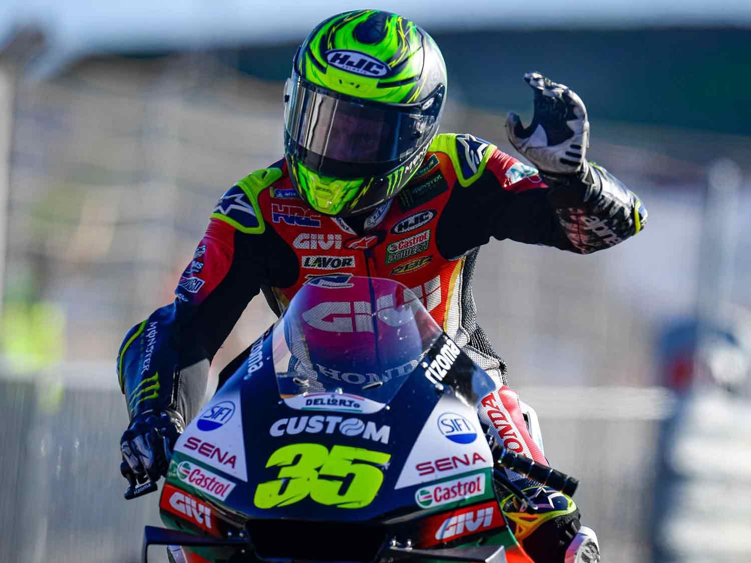 Cal Crutchlow finished his final MotoGP race in 13th.