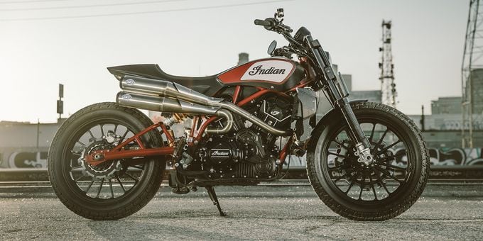Indian Unveils Street Legal Ftr1200 Custom Race Ready Flat Tracker With A Plate Cycle World