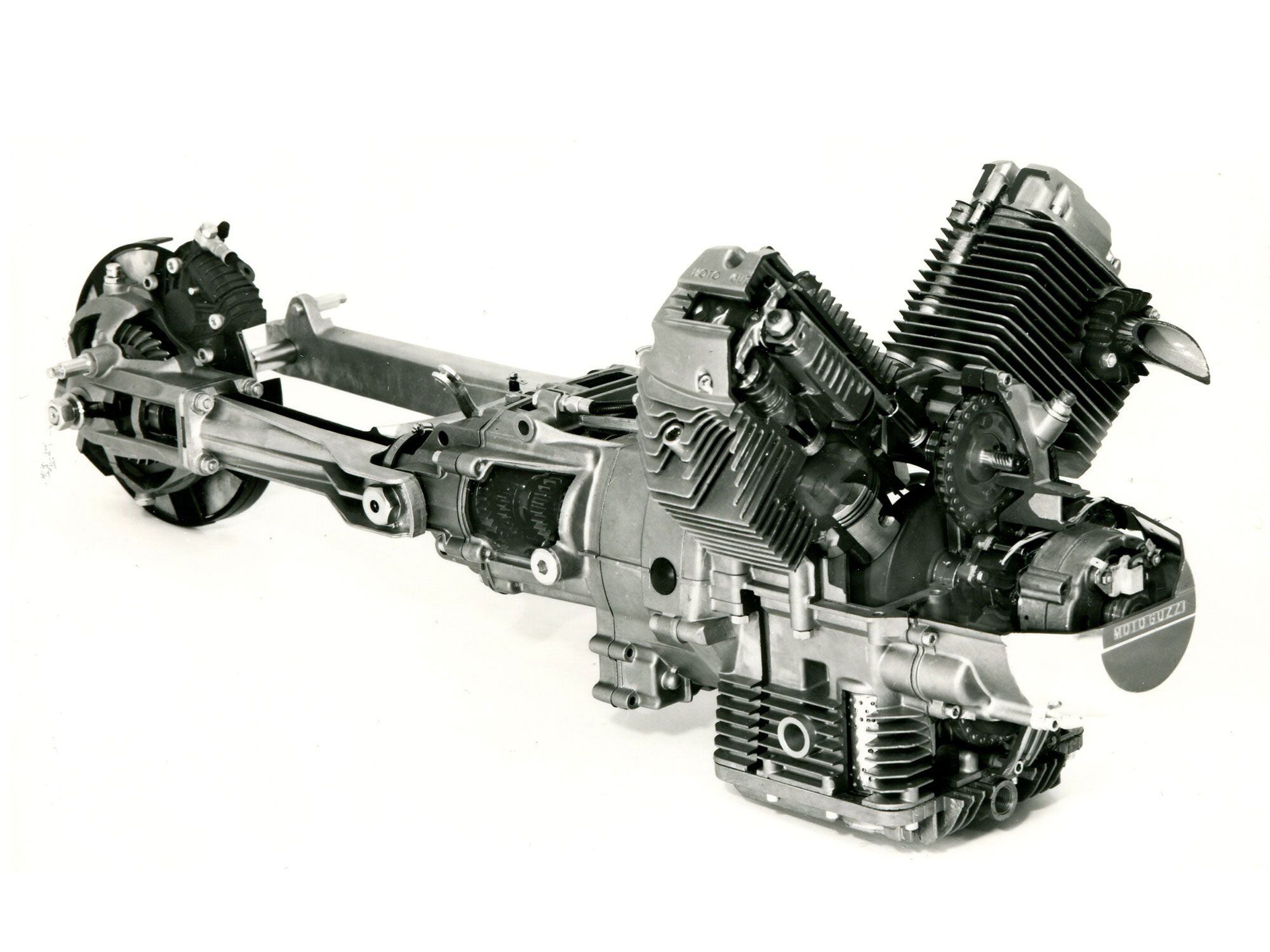 The 500cc V50 Small Block was introduced in 1977.