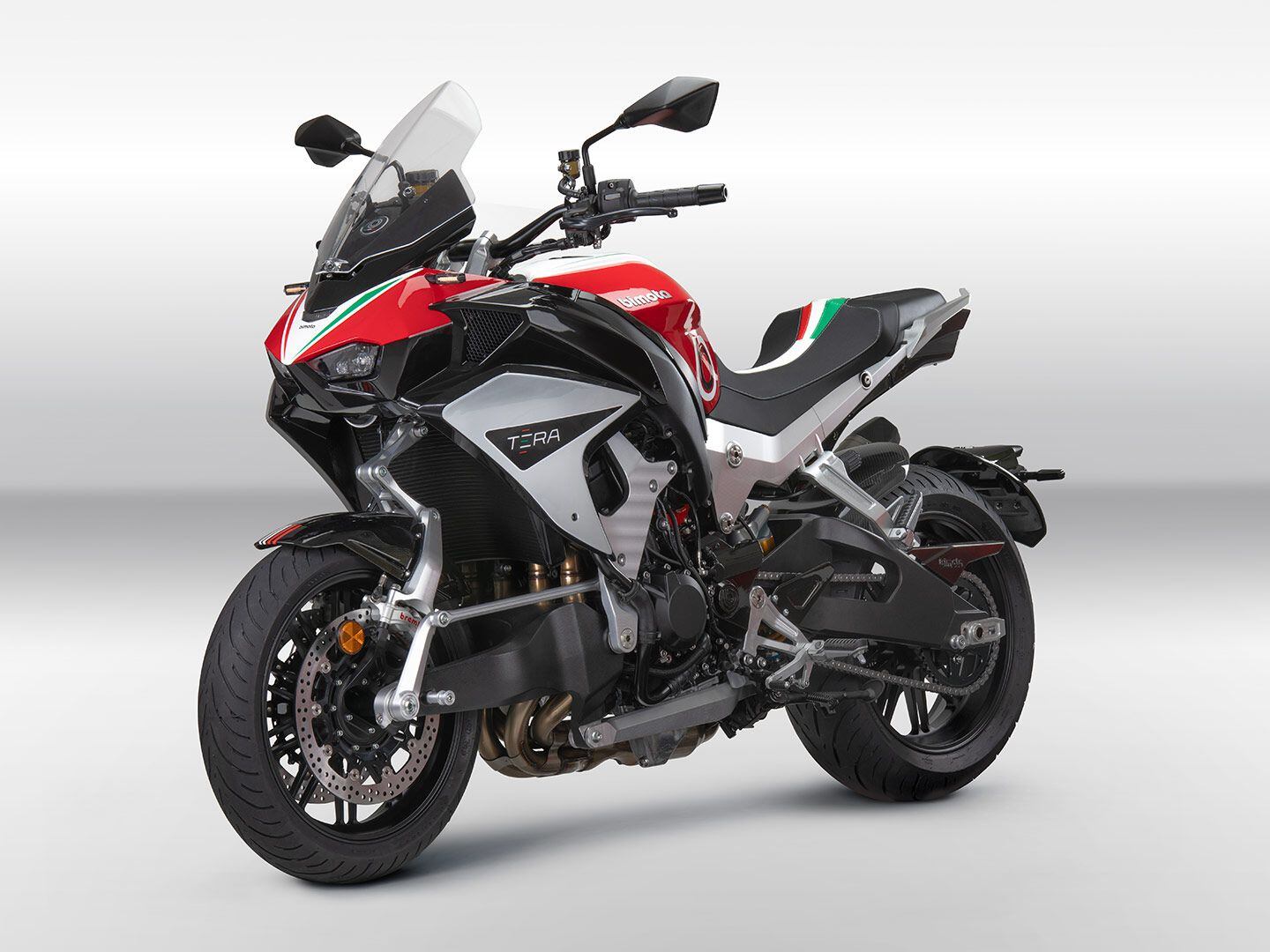 Bimota’s brand-new Tera was quietly revealed at the EICMA show on display in parent company Kawasaki’s booth.