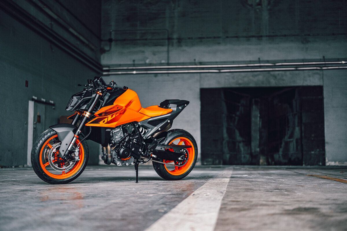 KTM’s 2024 990 Duke gets an all-new, more aggressive look.