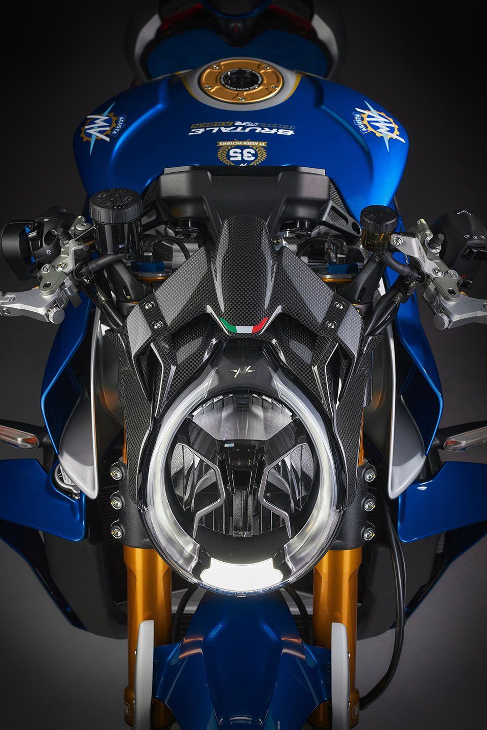 Only 300 examples of the Brutale 1000 RR Assen are available.