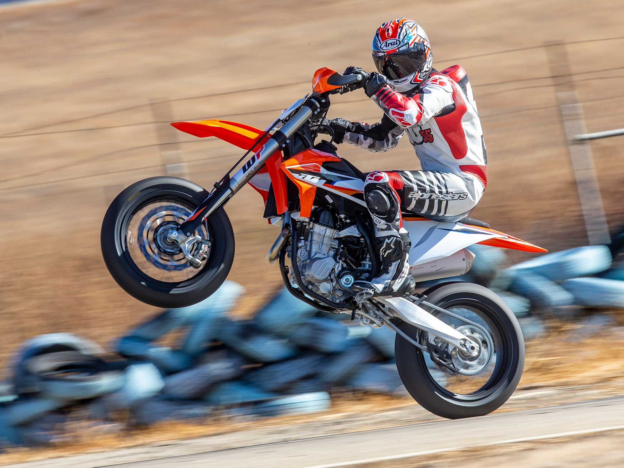 The 2021 KTM 450 SMR packs a punch of entertainment, value, and attainability that supermoto has struggled to achieve in the past, but might just spark a craze once more.