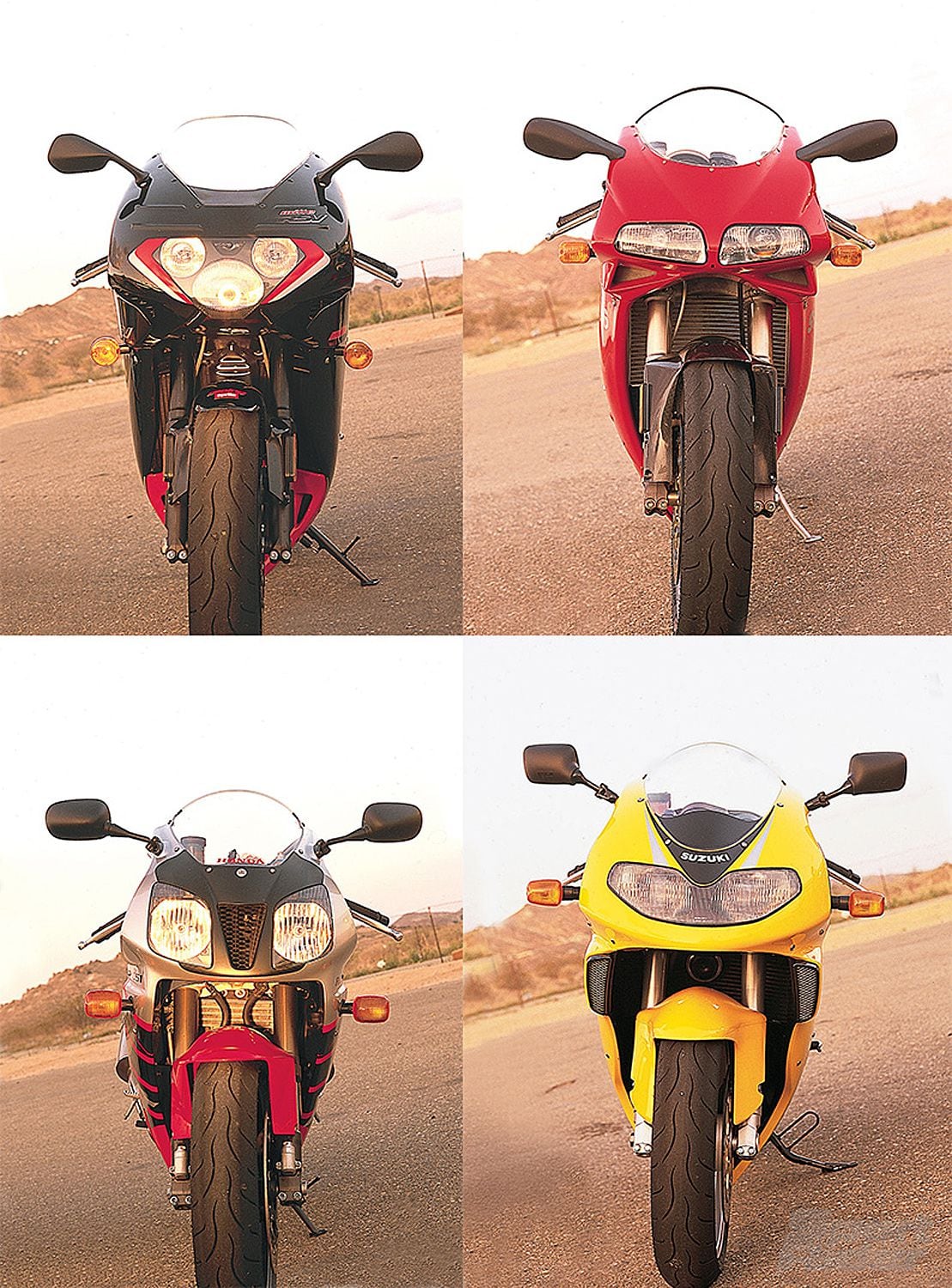 V Twin Comparison Of The Ducati 996 Vs Aprilia Rsv Mille Vs Honda Rc51 Vs Suzuki Tl1000r From The Archives Cycle World