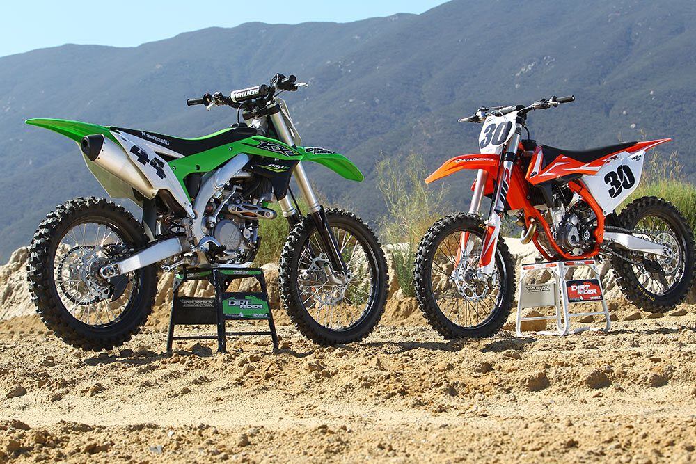 2018 Ktm 350 Sx F Vs 2018 Kawasaki Kx450f Cycle World