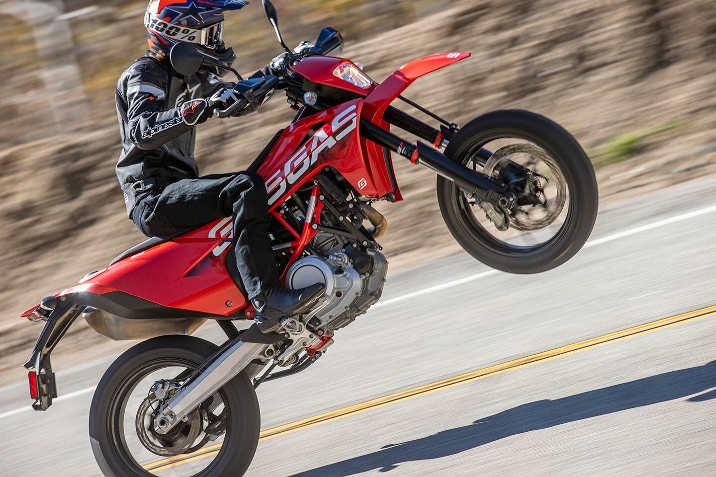 The SM 700 is the only supermoto in the GasGas product lineup.