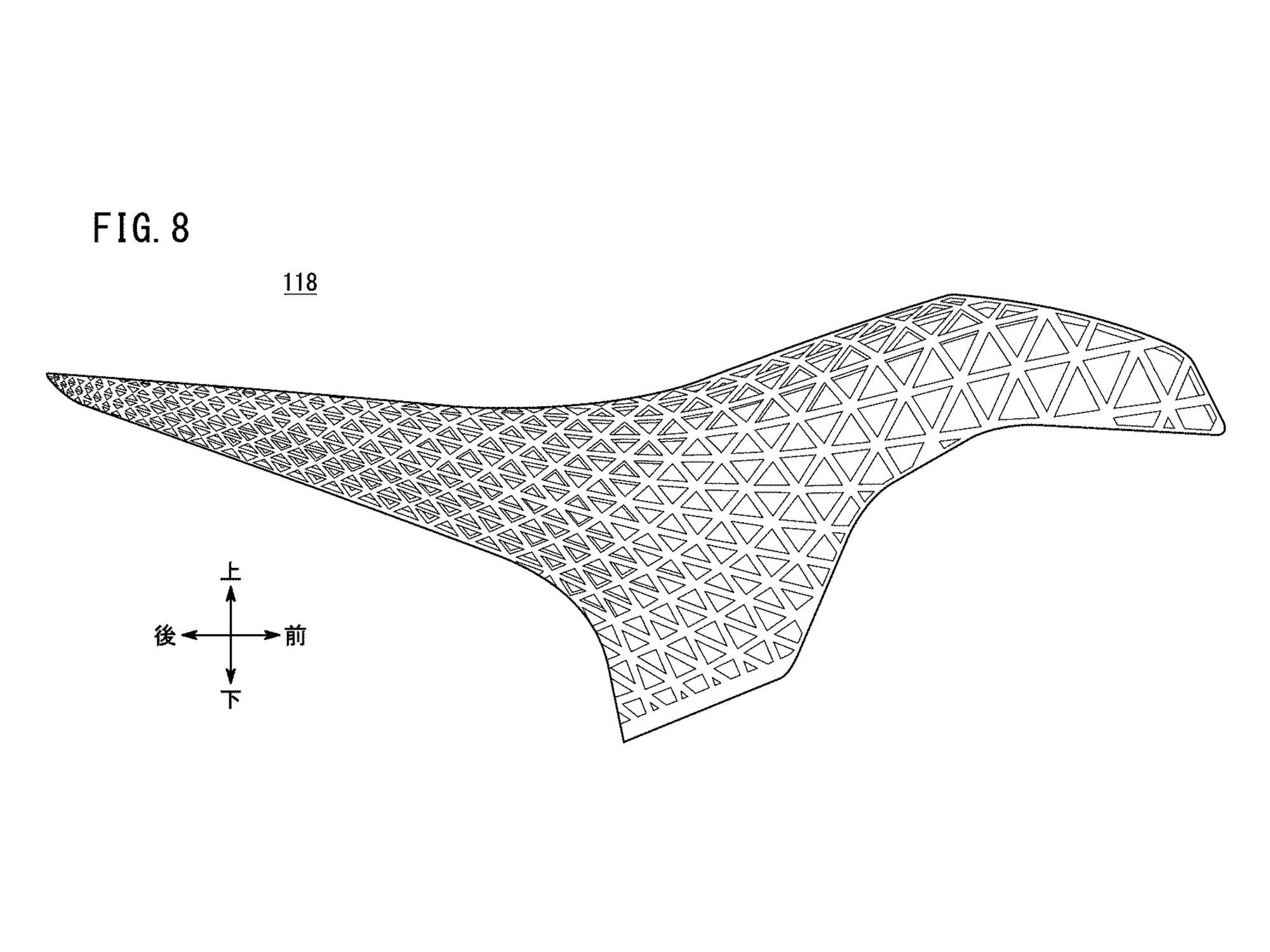 Another concept-style detail is the flexible plastic rider saddle.