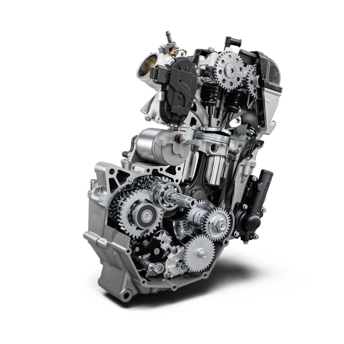 Le single KTM 390 Duke LC4c 2024 est doté d'une boîte de vitesses et d'un haut de gamme mis à jour.