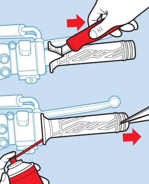 Removing deals handlebar grips