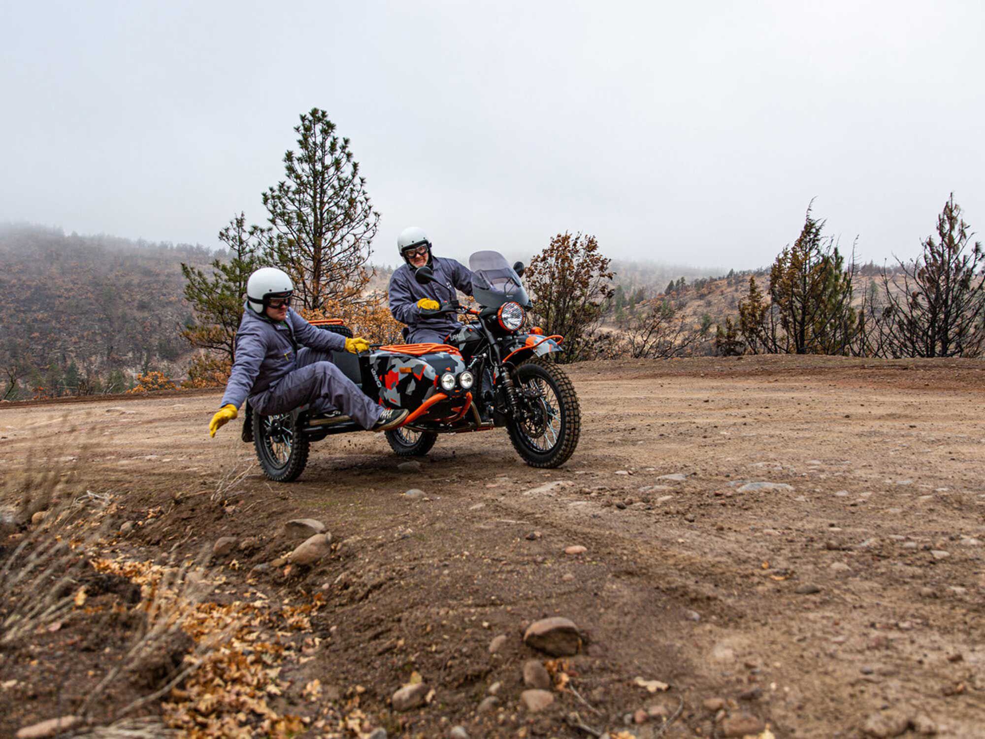 Ural has really played up the wildness of the 2021 Ural Gear Up GEO LE.