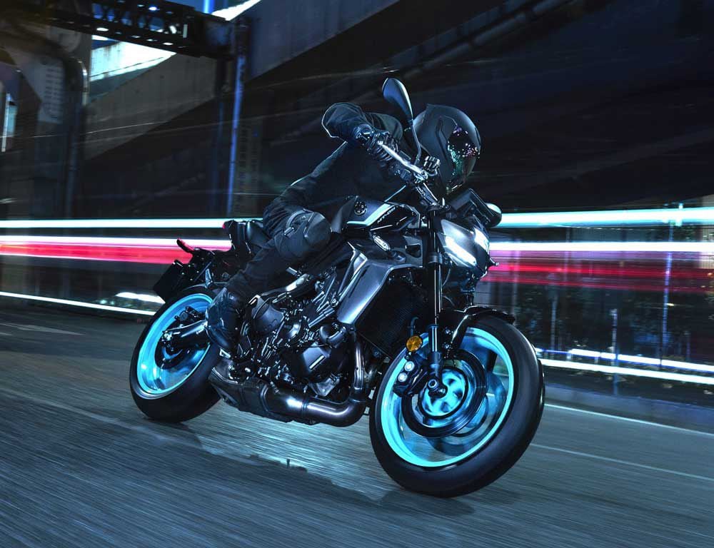 The 2024 Yamaha MT-09 will be available in March of 2024.