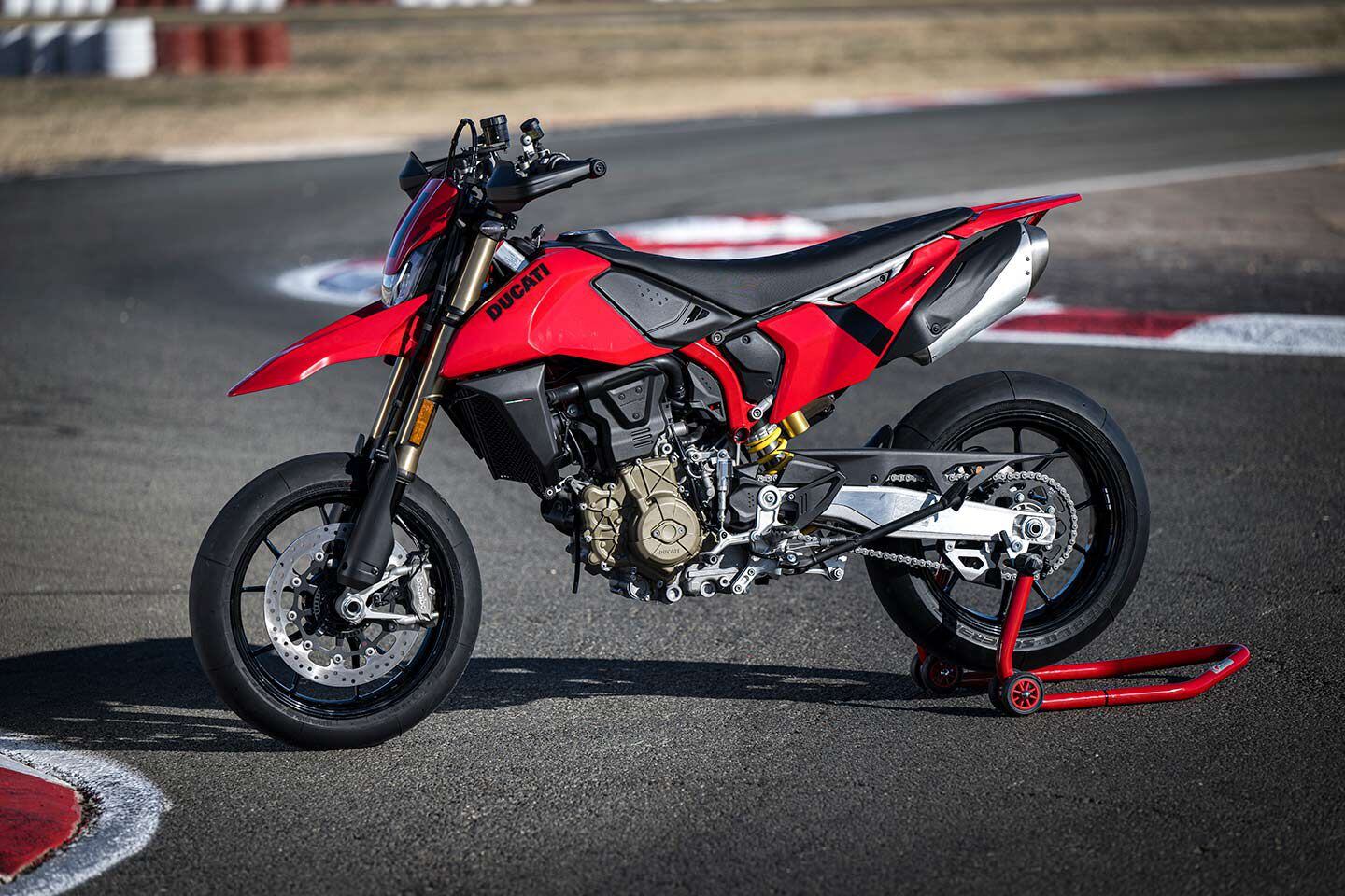 The 698 Mono has a more svelte, off-road-inspired look than any Hypermotard model to come before it.