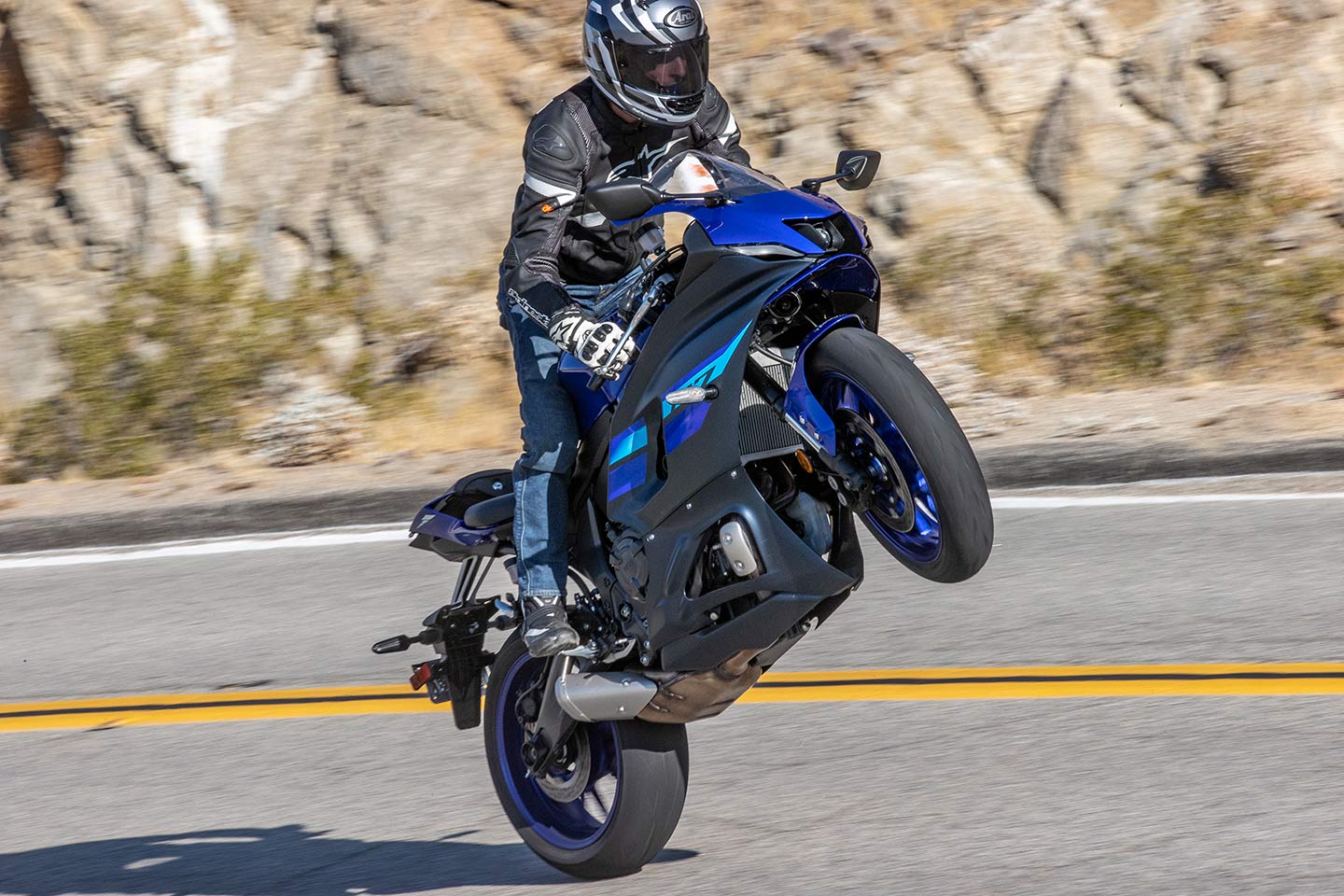 The Yamaha’s engine delivers more than enough performance for fun.