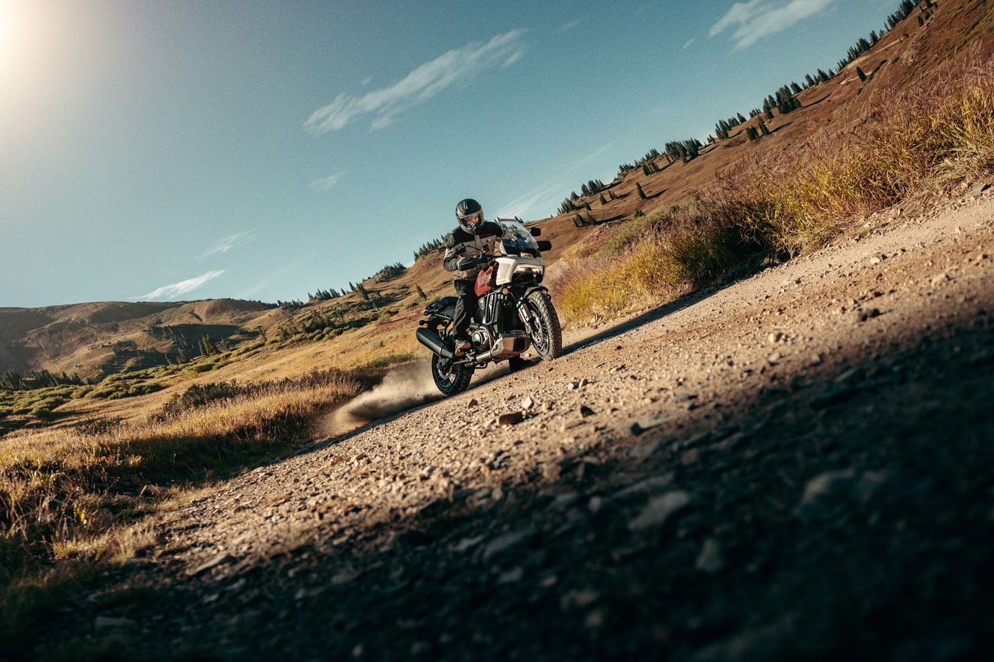 The Pan America’s lack of a quickshifter may not be a deal breaker for most riders, but it’s certainly an omission on a motorcycle in the open-class ADV-tourer category.