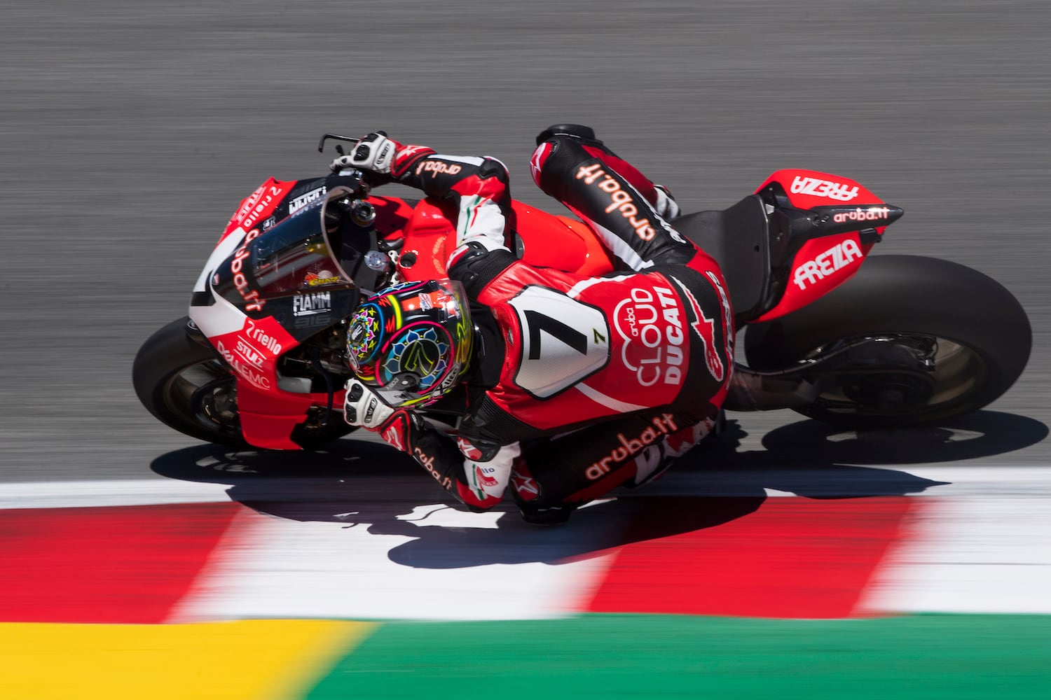 Chaz Davies winning on the Panigale 1199 V-2 at Laguna Seca. | Photo: Cycle World Archives