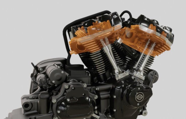 Milwaukee-Eight 117 cylinder-head changes improve intake flow.