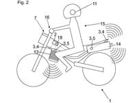KTM on board sound monitors patent drawing